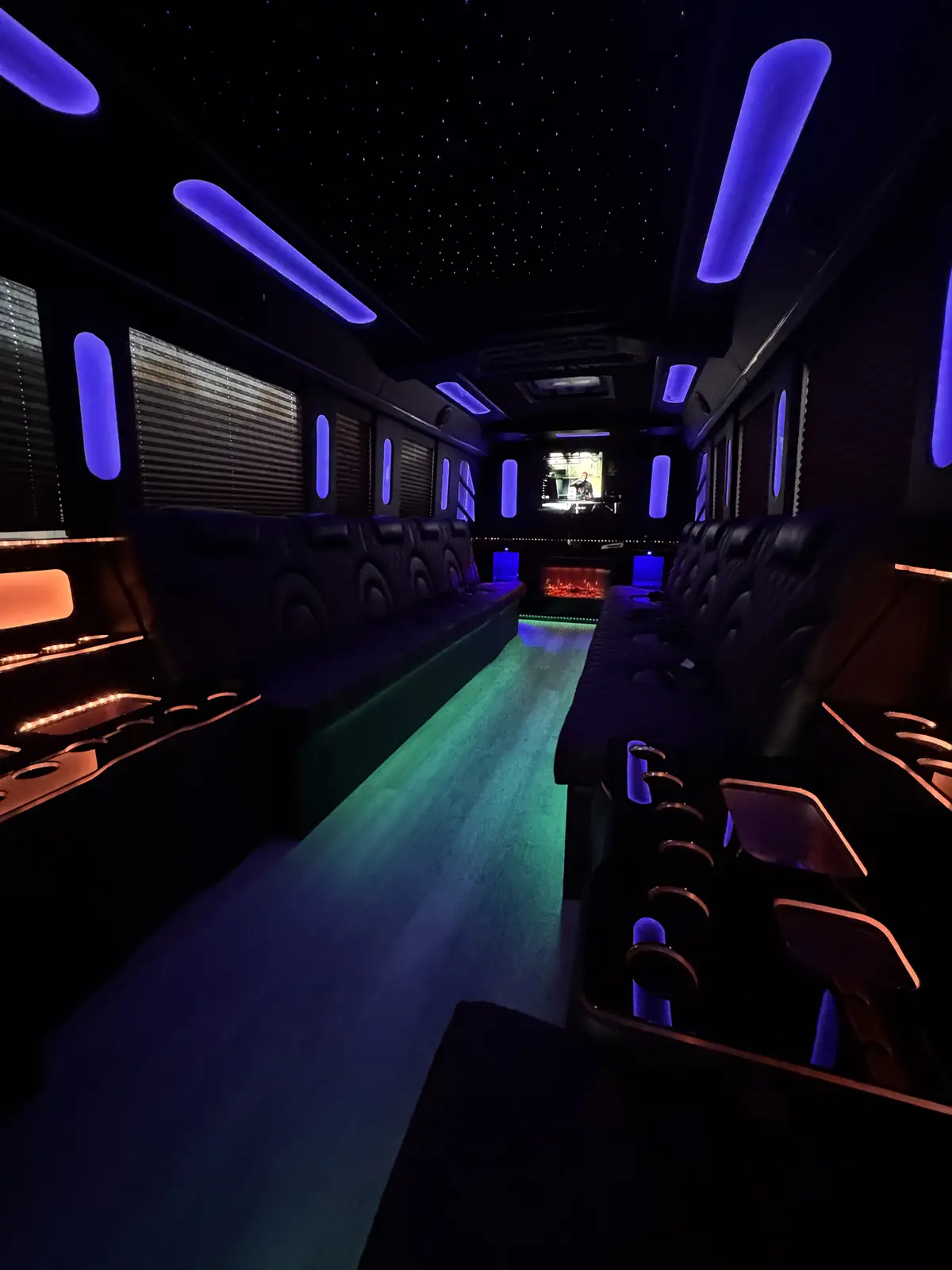 white Chevy Suburban Limousine